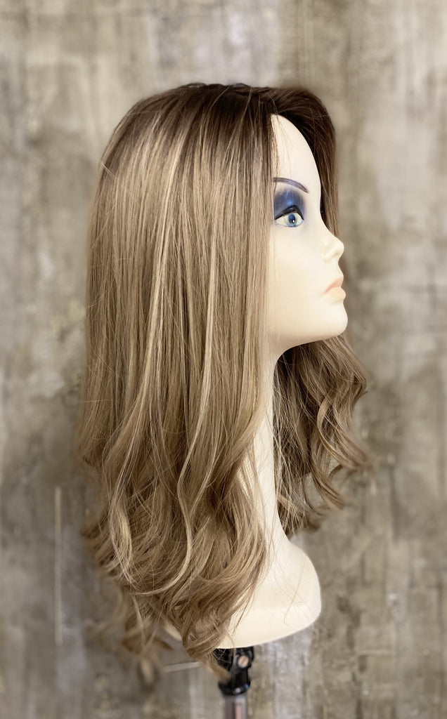 100% European Processed  Natural Human Hair - Long Skin rooted ash blonde