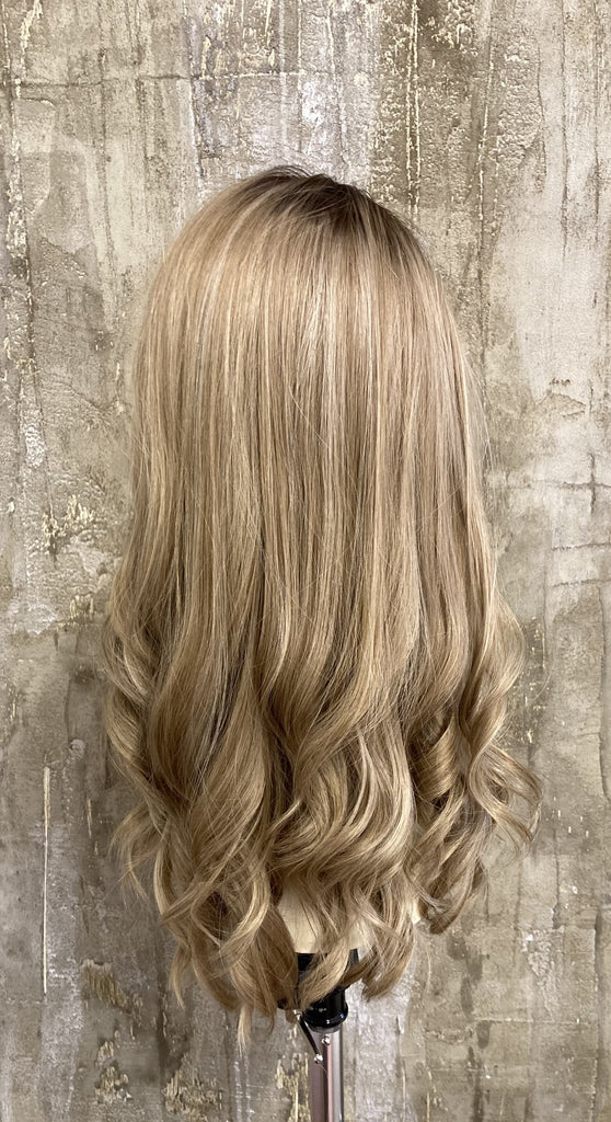 100% European Processed  Natural Human Hair - Long Skin rooted ash blonde