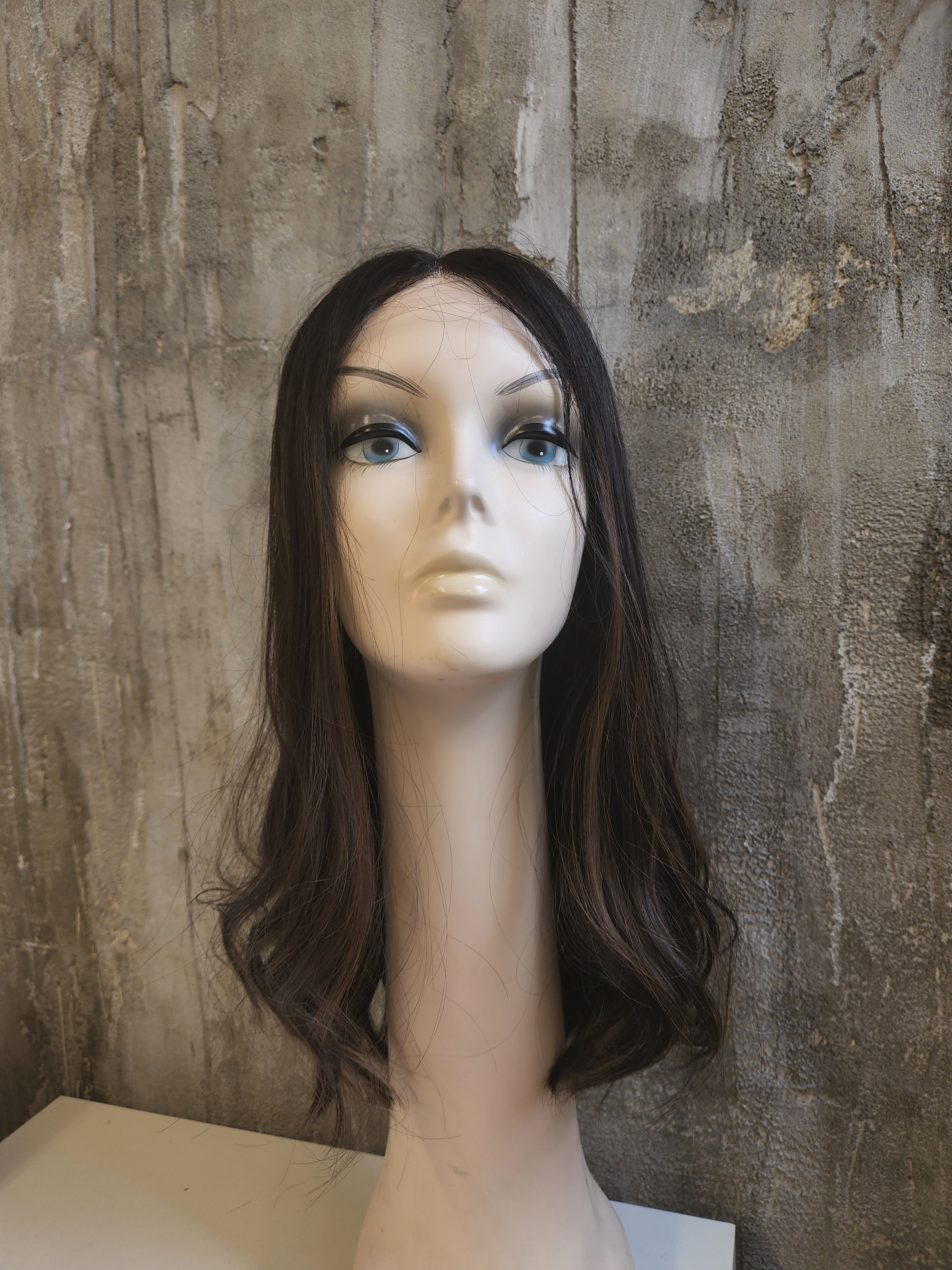 Chantal Virgin European Hair Mannequin Head - Dark Brown