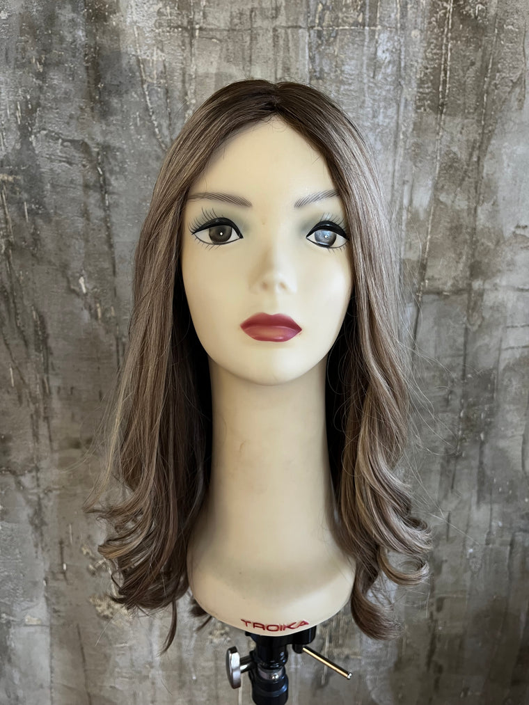 YAFFA WIGS PROCESSED EUROPEAN ROOTED BLONDE LONG SKIN 24"